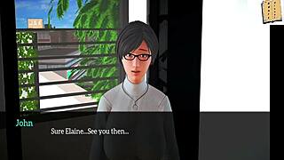 Family members engage in erotic sex in anime hentai game