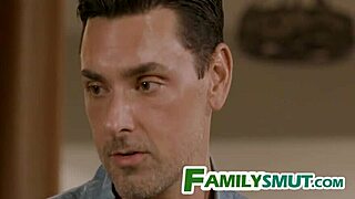 teen scout showing off her talents to the family in uniform, what a surprise