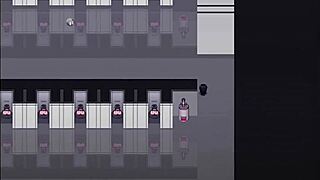 room full of cum-covered women in living fleshlight strike squad 😈