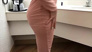 fucking my girlfriend's bubble butt before clubbing!