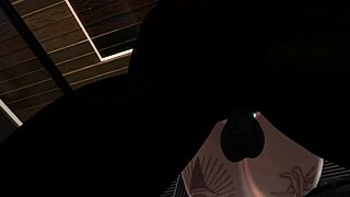 In Second Life, a black man fucks a Latina woman in a nightclub.