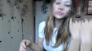 perfect 18-year-old teen shows off cute tits for hours