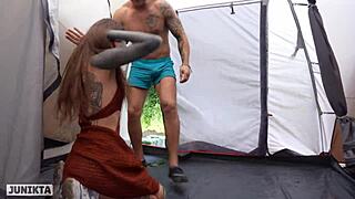 Hey, while my friends were grilling, he was fucking me in the shack!