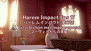 Anime cartoon video featuring 3d characters