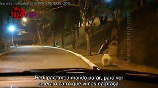 Cristina Almeida Does Public Dogging With Cuckold And Group!