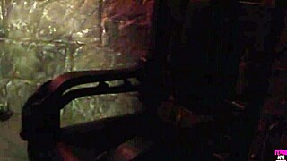 What are those two hotties doing with rough riding and licking in the dark room?