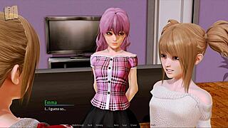 in HAREM HOTEL 202, the anime hentai game unfolds with adventures