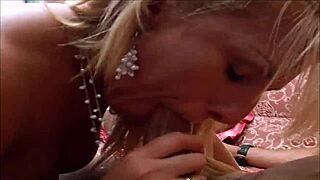 Blonde was fucking the chubby girl, but husband joined in 😉