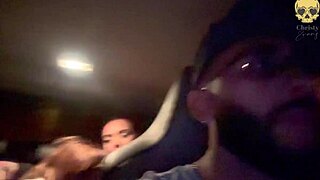 we played with boss's monster cock in car