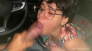 The Uber Girl Pays Her Ride with a Blowjob After the Party!