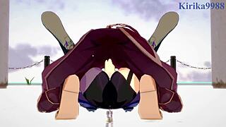 Amber And Fischl Fuck Aether Hard!