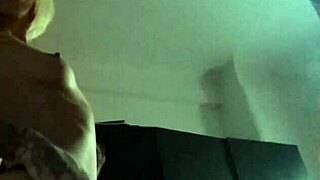 hot blonde pussy fingering in a friend house he is away