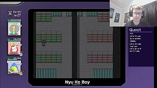 accidents lead to sex at indoor pool in pokemon parody hentai game