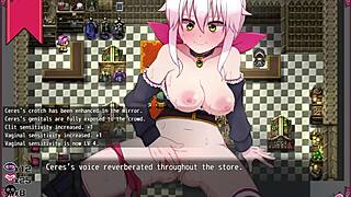 Bruxinha says, 'first job as prostitute, doing espanhola' in hentai