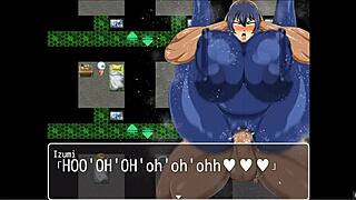 Can you believe Izumi’s first time with triple creampie in hentai?