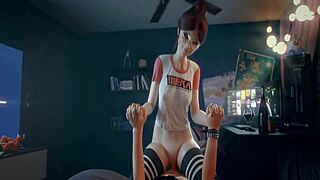 Another hentai video of dva riding in cowgirl position