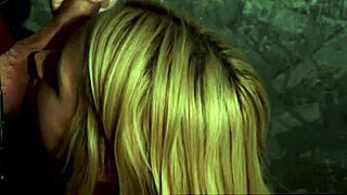 sexy blonde sarah in glory hole scene