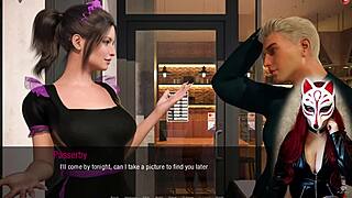 kate in sexy maid costume