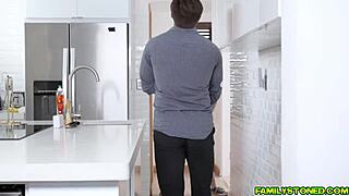 Athena Rayne, suck that stepbro's huge rod deep now!