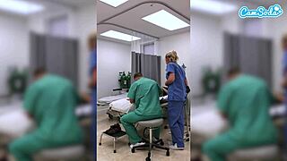 Hot fit milf nurse gets fired for showing pussy