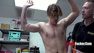 Handsome thief becomes sex slave with huge cock bareback!