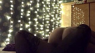 I watched him bang a milf in stockings riding hard