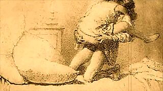 Exploring a classic vintage erotic illustration