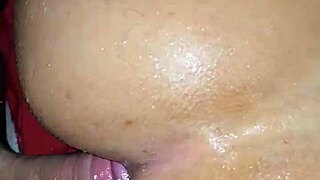 Amateur feels intense pleasure during passionate anal assfucking session