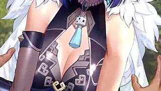 Yelan Genshin Impact Hentai Anime Detailed Scenes