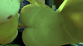 Sexy milf in threesome anal and blowjob