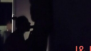 housewife gets gaping ass in dark!