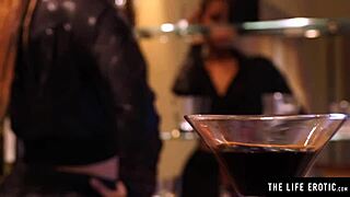 Beauty in Leather Thrusts Fingers into Her Soaking Wet Pussy