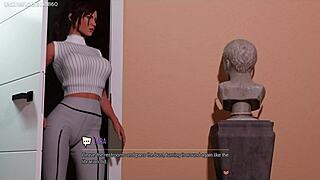 i love lara croft getting bbc at the glory hole, deepthroating huge black cock in this 3d hentai