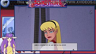 This hentai series features a sexy redhead with big tits in cartoon adventures.