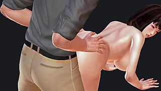 Hentai 3D Guy Fucks Big Boob Chick In Detailed Action