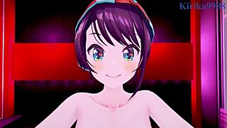 oozora subaru and yuzuki choco in hololive vtuber pov hentai