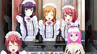 otoko orgy unfolds at maid boy manor.