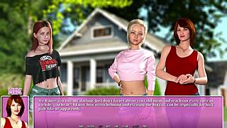 Yo, kissing my hot blonde lesbian friend in Summer City 01!