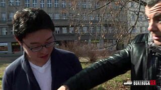 Rebeca Sharon Takes Massive Cumshot on Big Ass Outdoors