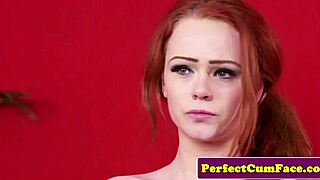 redhead petite loves facials 😘
