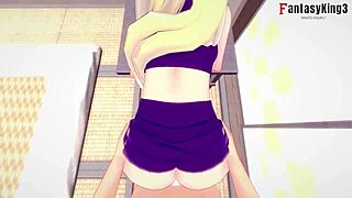 ino yamanaka gives titjob before naruto bangs her hard