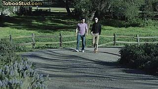 Man, getting barebacked in this hairy foot fetish 3some with twinks was wild!