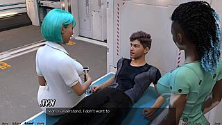 stranded in space, mature hentai babe craves touching my monster cock