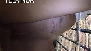 teen falls on big cock in store