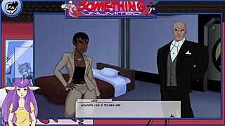 This hentai series features a sexy redhead with big tits in cartoon adventures.