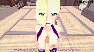 ino yamanaka gives titjob before naruto bangs her hard