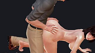 Hentai 3D Guy Fucks Big Boob Chick In Detailed Action