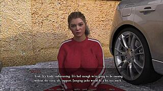 This beautiful blonde babe is dying to get fucked in the game!