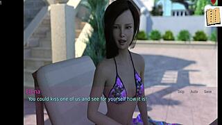 Wife and stepmother play erotic game together!