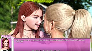 Yo, kissing my hot blonde lesbian friend in Summer City 01!